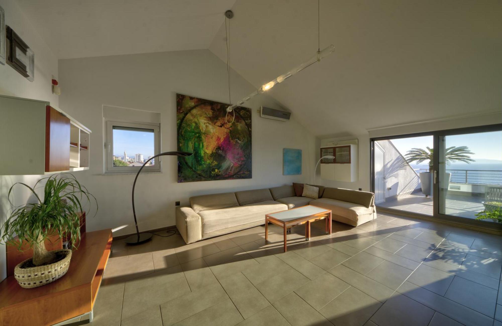 Penthouse Belvedere City View With Private Parking Rijeka Ngoại thất bức ảnh